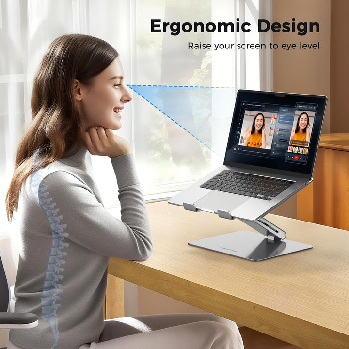 AboveTEK Laptop Ständer, Notebook Ständer mit Verstellbar Multi-Winkel, Laptopständer für MacBook Pr