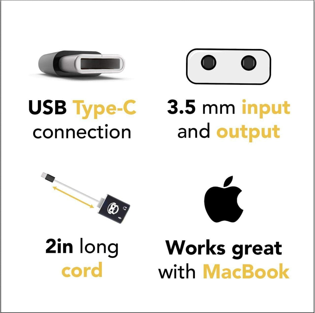 Powerdewise Typ-C USB-Mikrofon, Lavalier-Ansteckmikrofon, omnidirektional, mit Soundkarte, entworfen
