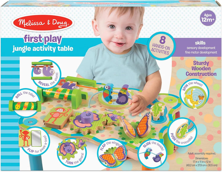 Melissa & Doug 40122 Dschungelaktivitätstisch, mehrfarbig