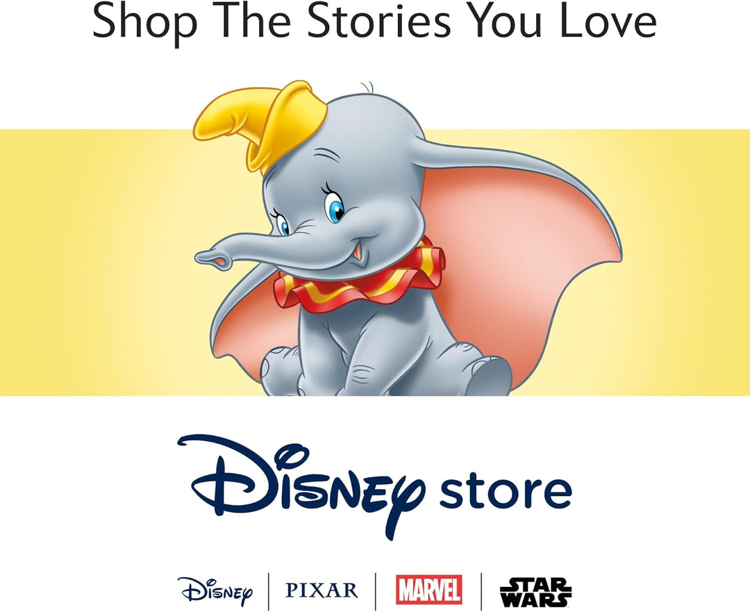 Disney Store Offizielles grosses Kuscheltier Dumbo, 45 cm, Klassische Figur als Kuscheltier, Babyele