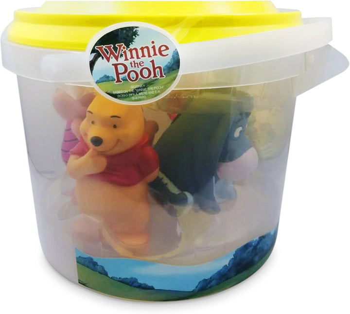 Disney Store Offizielles Winnie Puuh Badespielzeugset für Kinder, 5-teilig, Wasserspielzeug-Set mit