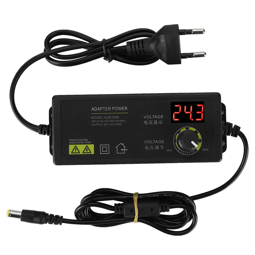 Einstellbares Netzteil,3-36V Weitbereich AC DC Stromadapter mit Digitalanzeige Anti-Interferenz 60W