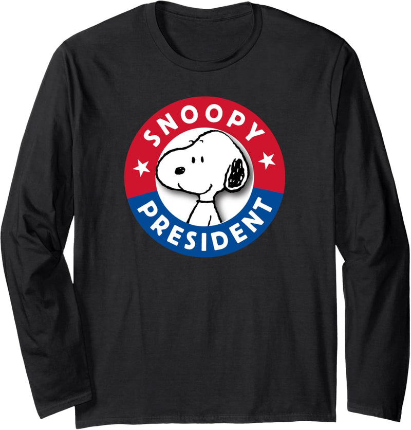 Peanuts Snoopy als Präsident Langarmshirt