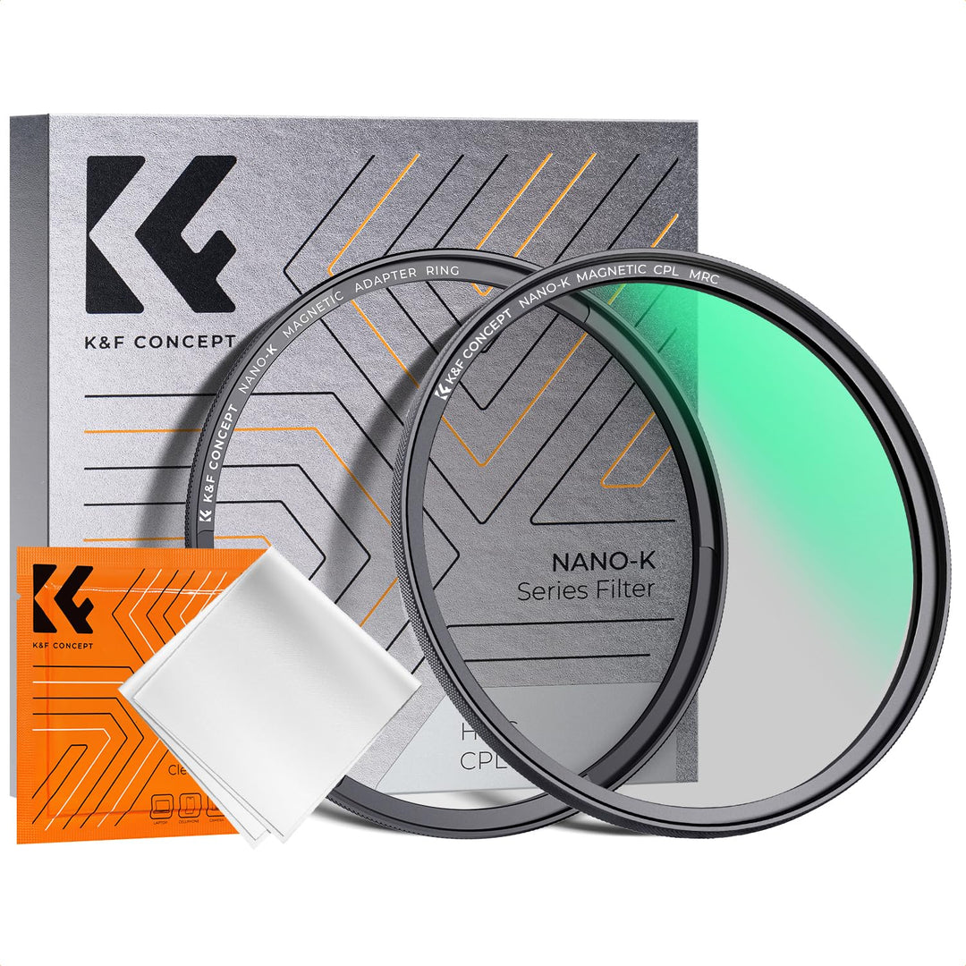 K&F Concept K-Serie 49mm Slim Zirkularer Polfilter Polarisationsfilter CPL Magnetischer Filter Cirku