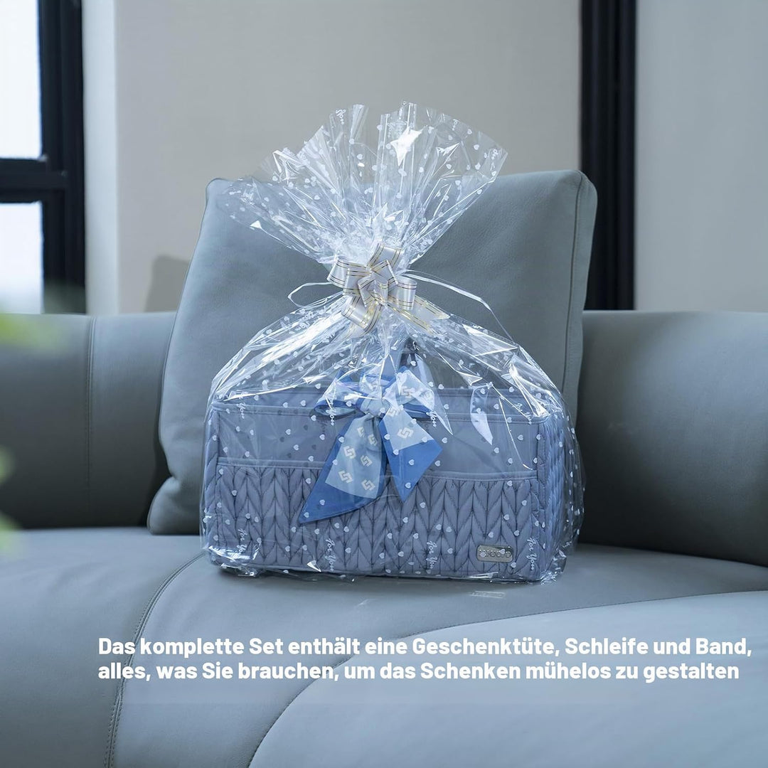 Baby-Wickelkorb, Aufbewahrungskorb für Neugeborene Jungen und Mädchen, Reisekorb für Feuchttücher, A