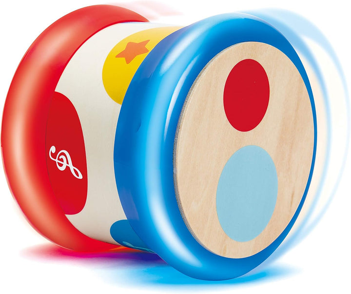 Hape Baby-Trommel - Rollendes Musikspielzeug für Kleinkinder zum Erlernen von Rhythmus und unterschi