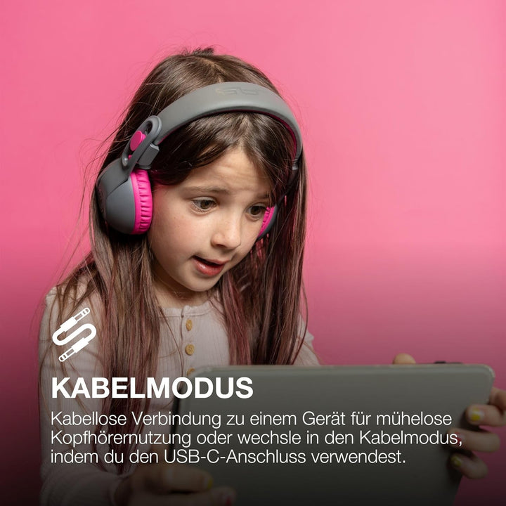 JLab JBuddies Studio 2 Kinder-Kopfhörer, kabellos, Bluetooth-Kopfhörer für Jungen und Mädchen, Lauts