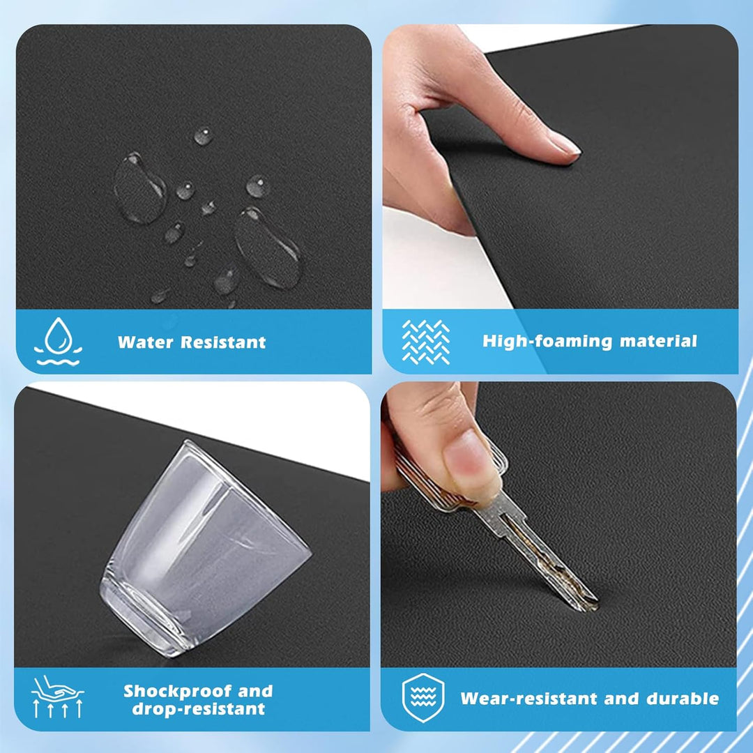 Anti-Ermüdungsmatte 71x44 cm, 1,2 cm Dicke Ergonomische Arbeitsplatzmatte, Anti Fatigue rutschfest S