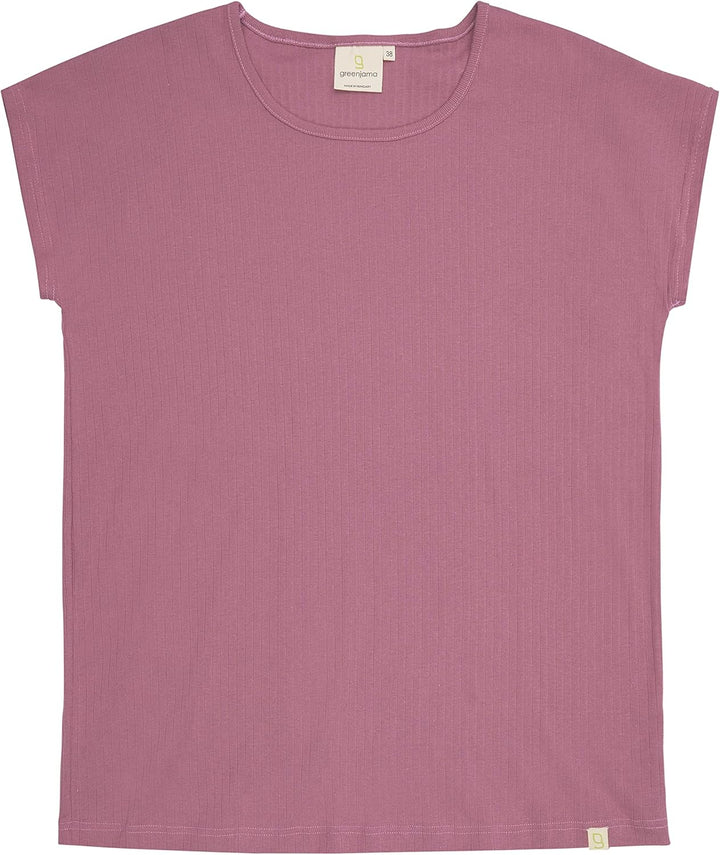 greenjama Pyjama Damen kurz aus Bio Baumwolle, nachhaltig und GOTS-Zertifiziert Grape 42, Grape 42