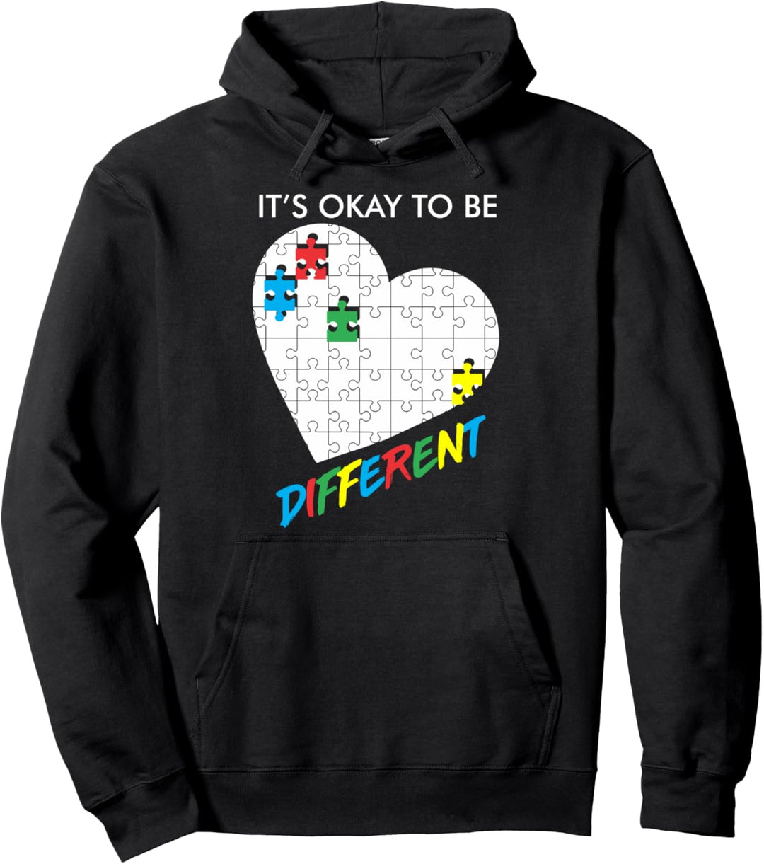 Autismus-Bewusstsein Geschenk Okay, anders zu sein Neurodiv Pullover Hoodie