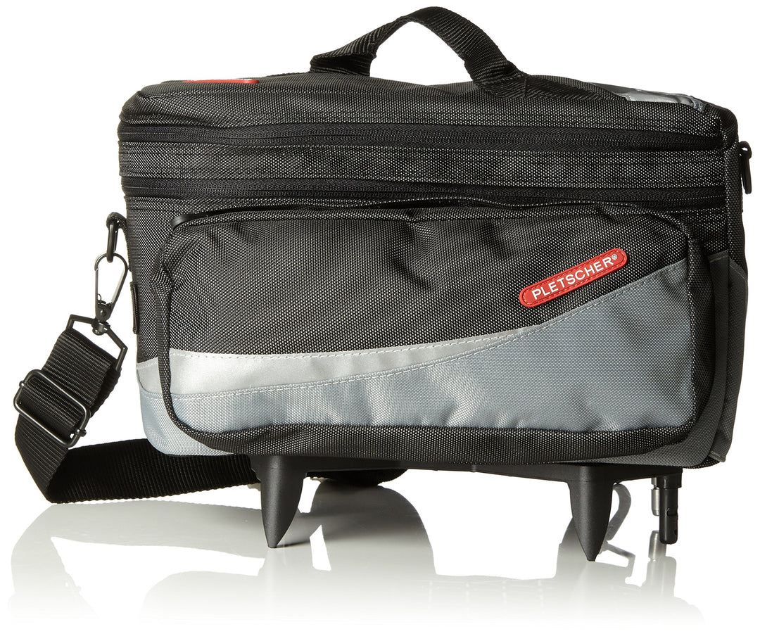 Pletscher Zurigo Gepäckträgertasche (schwarz/grau), Schwarz