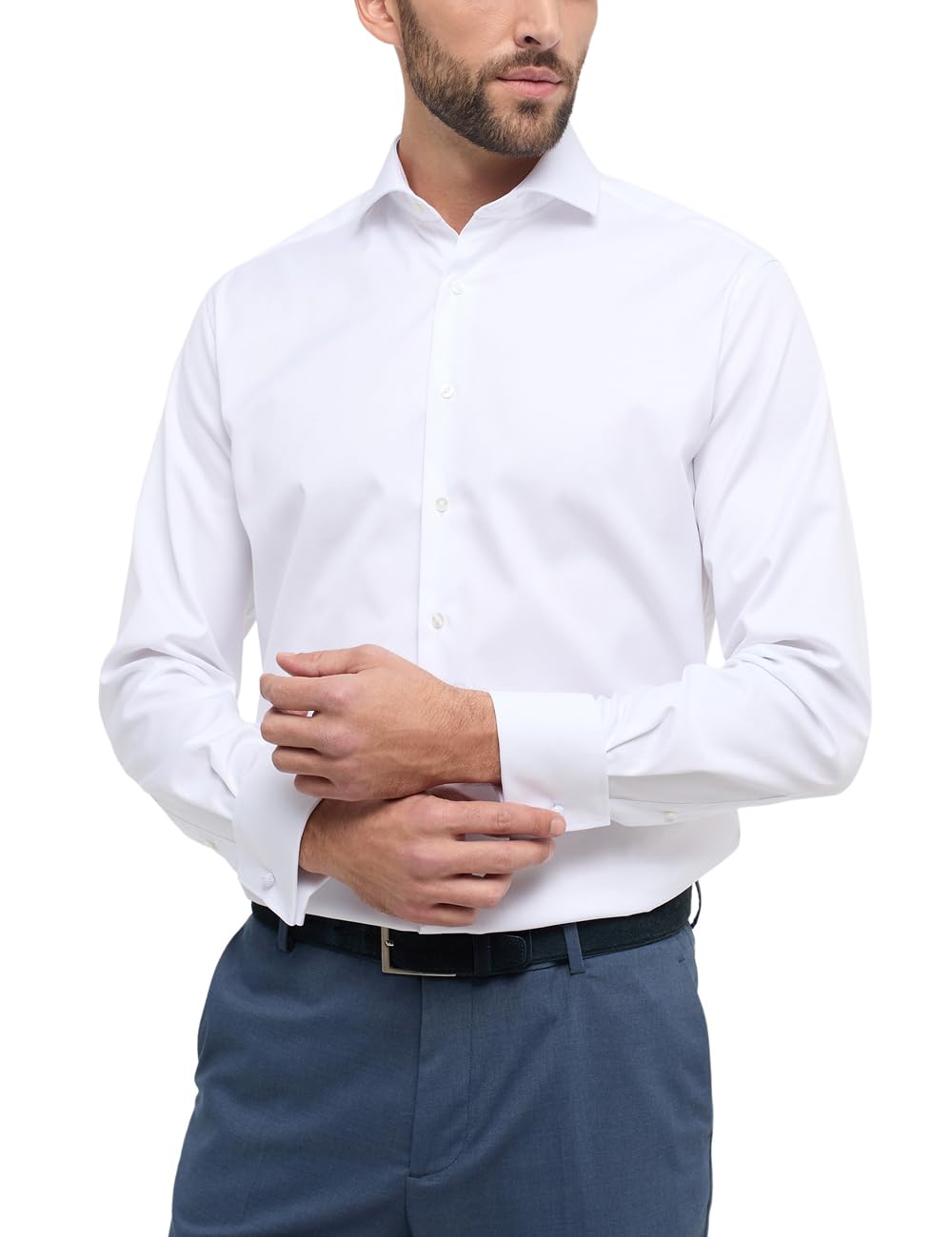 ETERNA Herren Cover Shirt MODERN FIT 39 Weiã, 39 Weiã
