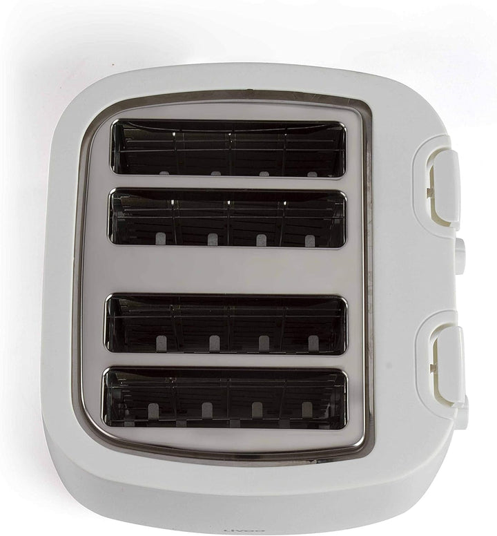 LIVOO Feel good moments - DOD167 Toaster mit 4 Schlitzen, weiss, Weiss