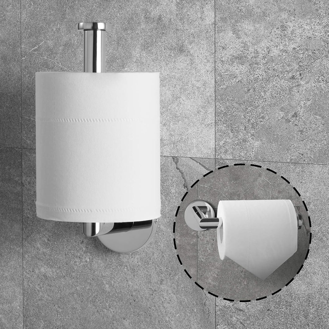 HITSLAM Toilettenpapierhalter, WC Edelstahl Klopapierhalter für Küche und Badzimmer Toilette Toilett