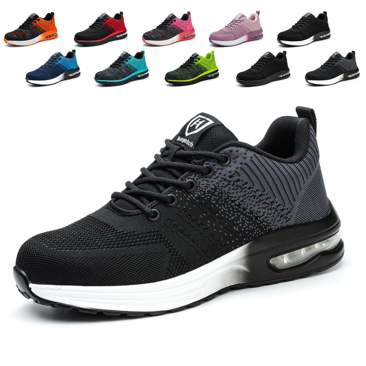 Sicherheitsschuhe Herren Arbeitsschuhe Damen Leicht Sportlich Arbeitsturnschuhe mit Stahlkappe rutsc