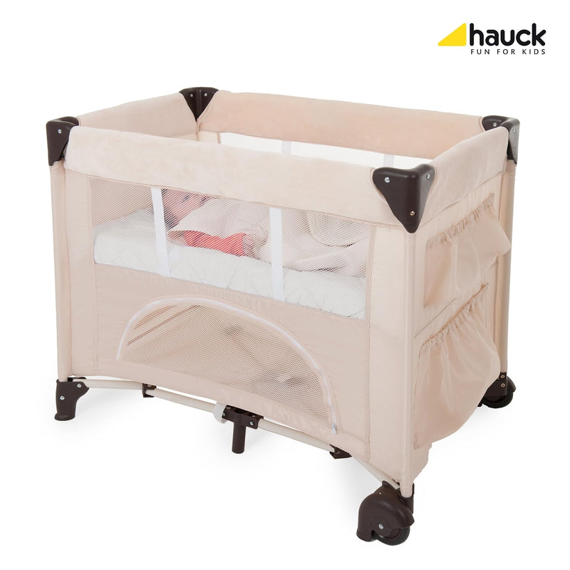 Hauck Spannbettlaken Bed Me 80x50 cm Spannbettuch für Babybett Matratzen, Weiche Steppung, Elastisch