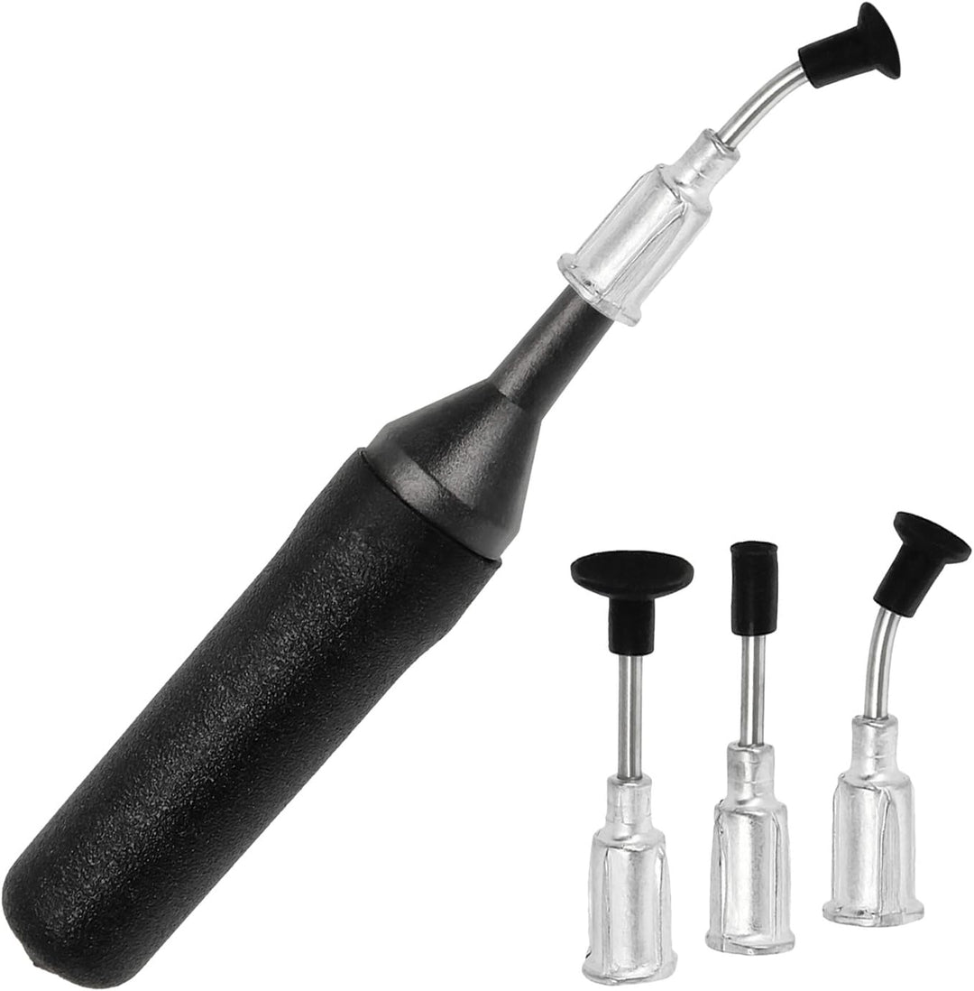 Minadax Antistatik ESD Vakuumpipette Saugpumpe Vakuum Pinzette Greifer Set mit 4 Saugnaepfen fuer SM