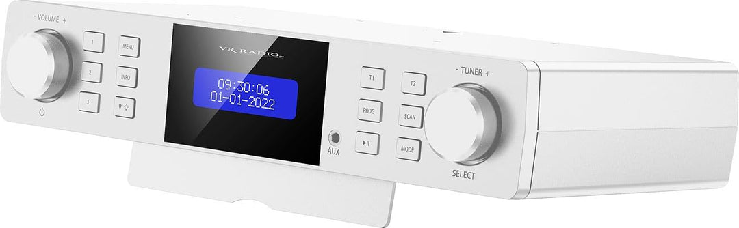 VR-Radio Digitalradio: Unterbau-Küchenradio DAB+/UKW, RDS, Wecker, Timer, LCD-Display, AUX (Unterbau