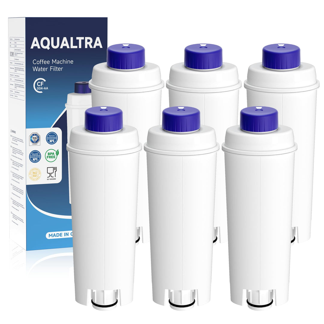 AQUALTRA Kaffee Wasserfilter Ersatz für DLSC002, SER3017 & 5513292811, Kompatibel mit De'Longhi ECAM