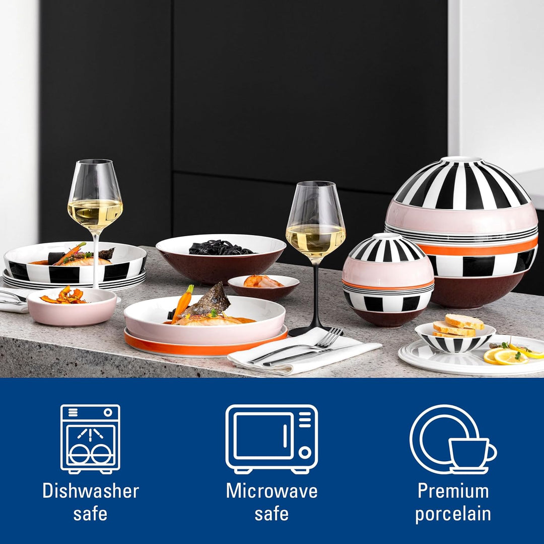 Villeroy & Boch - La petite Boule memphis, Geschirrset Porzellan, Schalenset, 5 tlg. Servier Set, 14