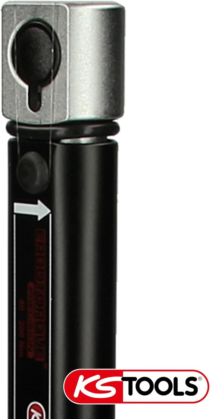 KS Tools Einsteck Drehmomentschlüssel 9x12 mm ERGOTORQUEprecision 516.1642 I 40-200 Nm I Mit Doppels