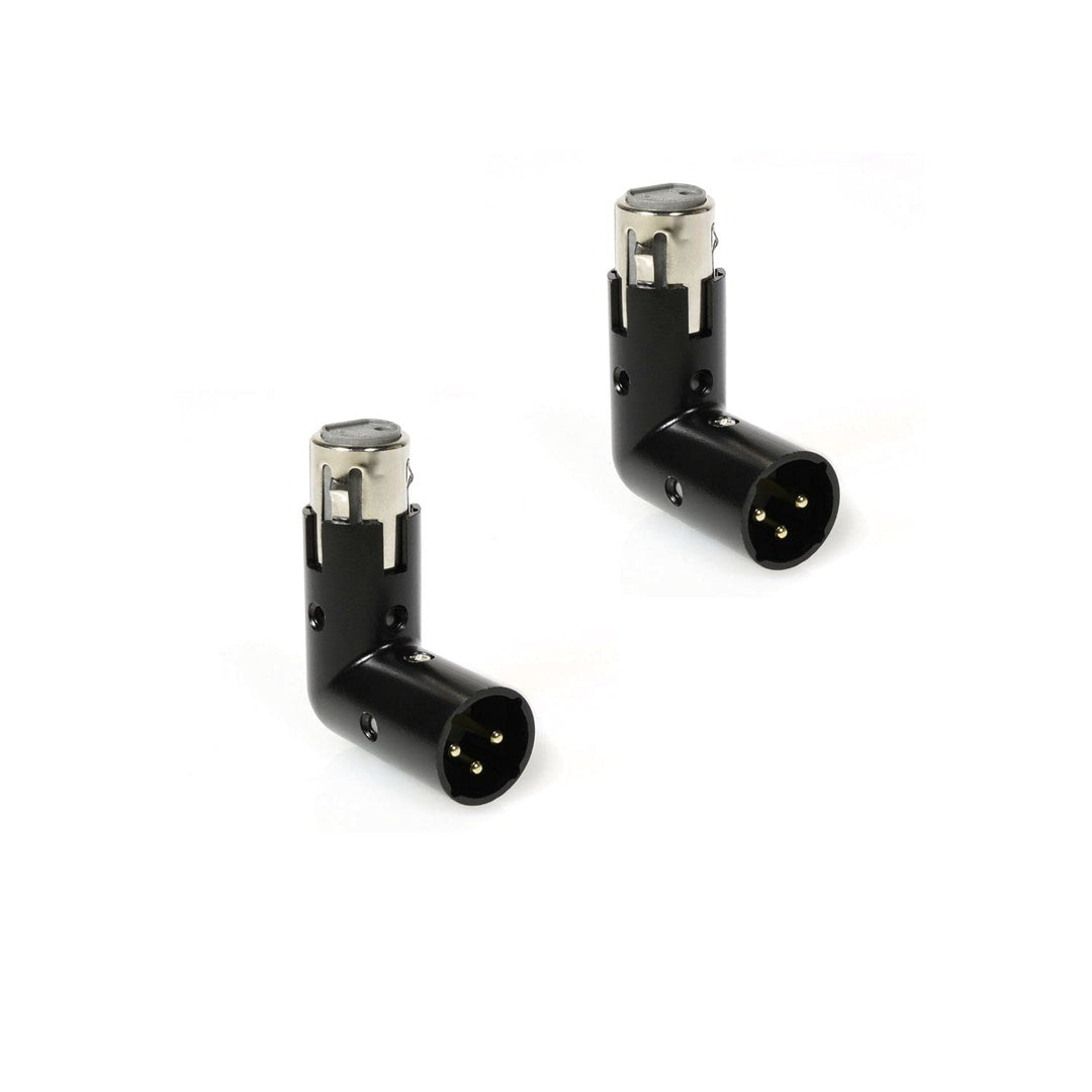 LyxPro XLR-Winkeladapter Dual Male and Female can be positioned to 4 Different Angles Right Left and
