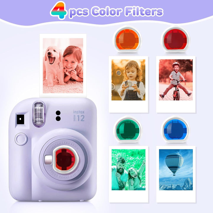 Eurhomewit Sofortbildkameras Zubehör Set für Fujifilm Instax Mini 12, Enthält Tasche für Instax Mini