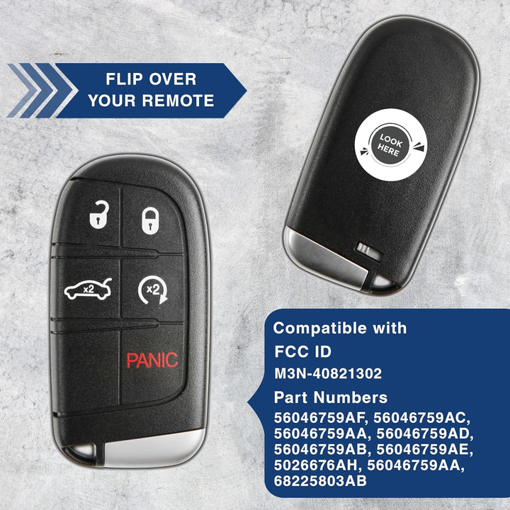 KeylessOption Schlüsselloser Autoschlüssel für Dodge Dart Charger Challenger M3N-40821302