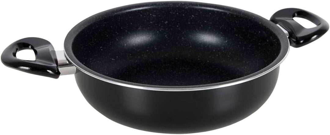 Gimex Black Line Kochtopfset 7 TLG. Kochgeschirr Campinggeschirr Kochtopf Bratpfanne