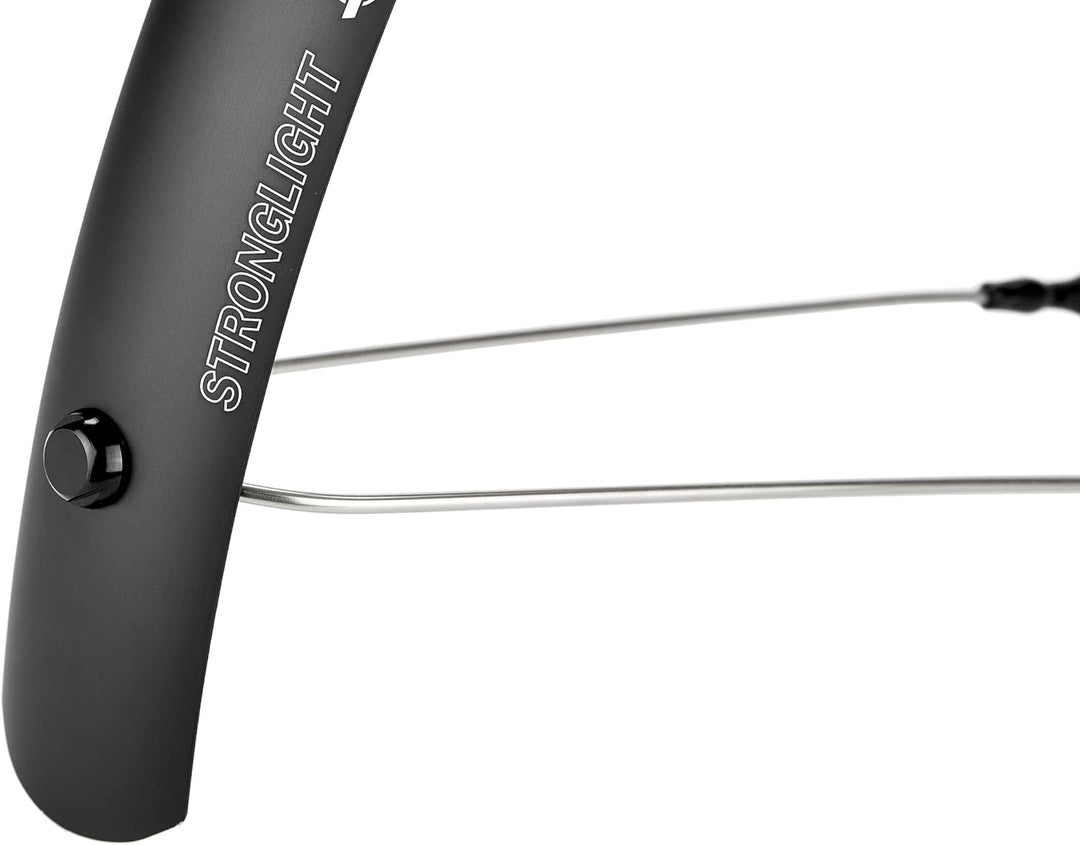 Stronglight Unisex – Erwachsene Schutzblechset R'light Schutzbleche 28 Zoll Schwarz, 28 Zoll Schwarz
