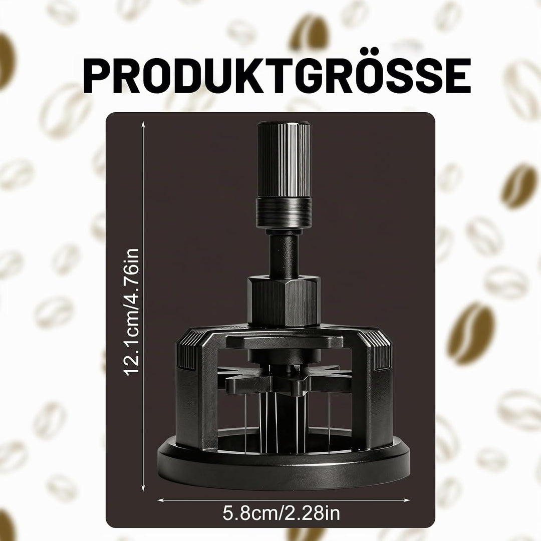 Espresso Nadel, WDT Tools 58mm Espresso-Verteilungswerkzeug mit 10 Nadeln für Barista, Einstellbare
