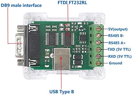 DSD TECH 3-IN-1-USB-zu-RS232-TTL-RS485-Adapter SH-U20A mit FTDI-FT232RL-Chip für Windows Liunx Mac O
