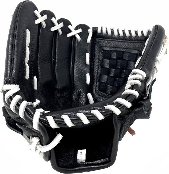 BARNETT GL-120 Baseballhandschuh, Leder, Wettkampf, Infield, schwarz, Baseball Rechte Hand Wurf, Rec