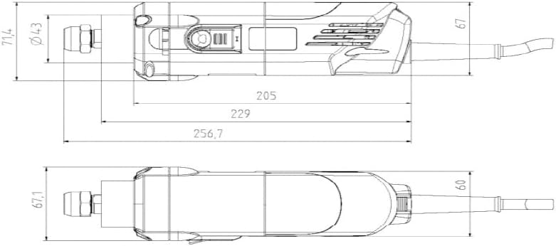 Fräsmotor AMB 800 FME / 800 W / 10.000 29.000 1/min.