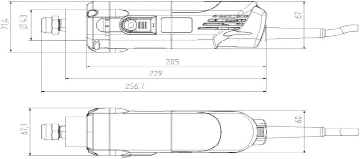 Fräsmotor AMB 800 FME / 800 W / 10.000 29.000 1/min.