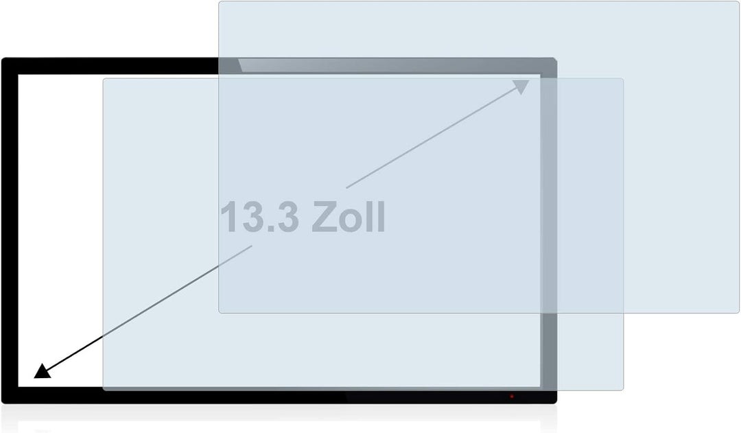 BROTECT 13.3" Entspiegelungs-Schutzfolie für Kassensysteme mit 13,3 Zoll (33.8 cm) [285 mm x 180 mm,