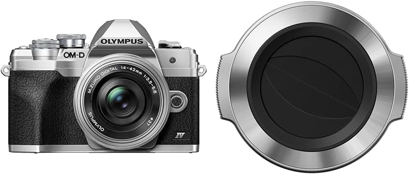 Olympus OM-D E-M10 Mark IV Micro-Four-Thirds-Systemkamera-Kit, 20 MP Sensor, 5-Achsen-Bildstabilisat