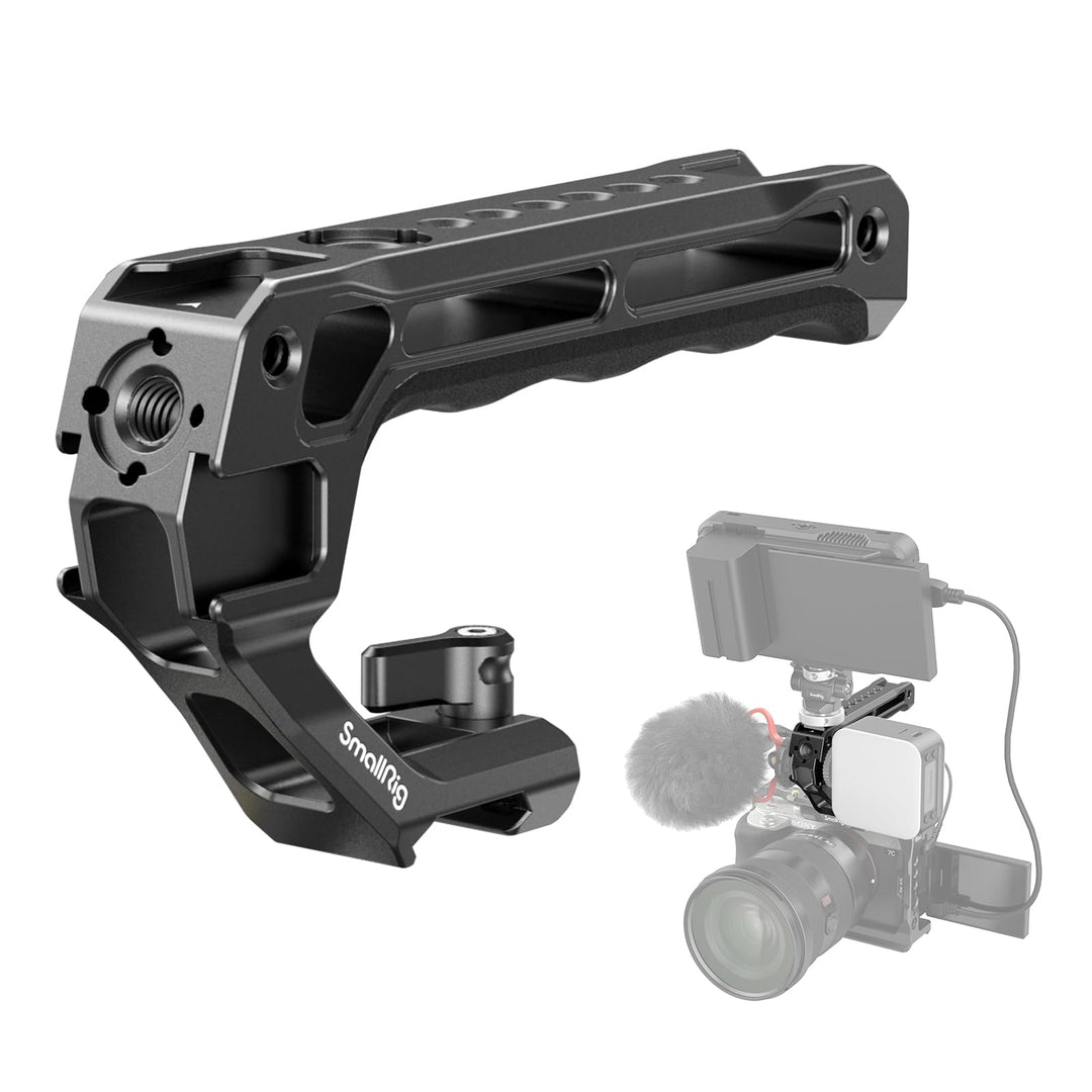 SMALLRIG NATO Top Handle, Griff mit NATO Schnellspanner für Kamerakäfig, universelles Video Rig mit