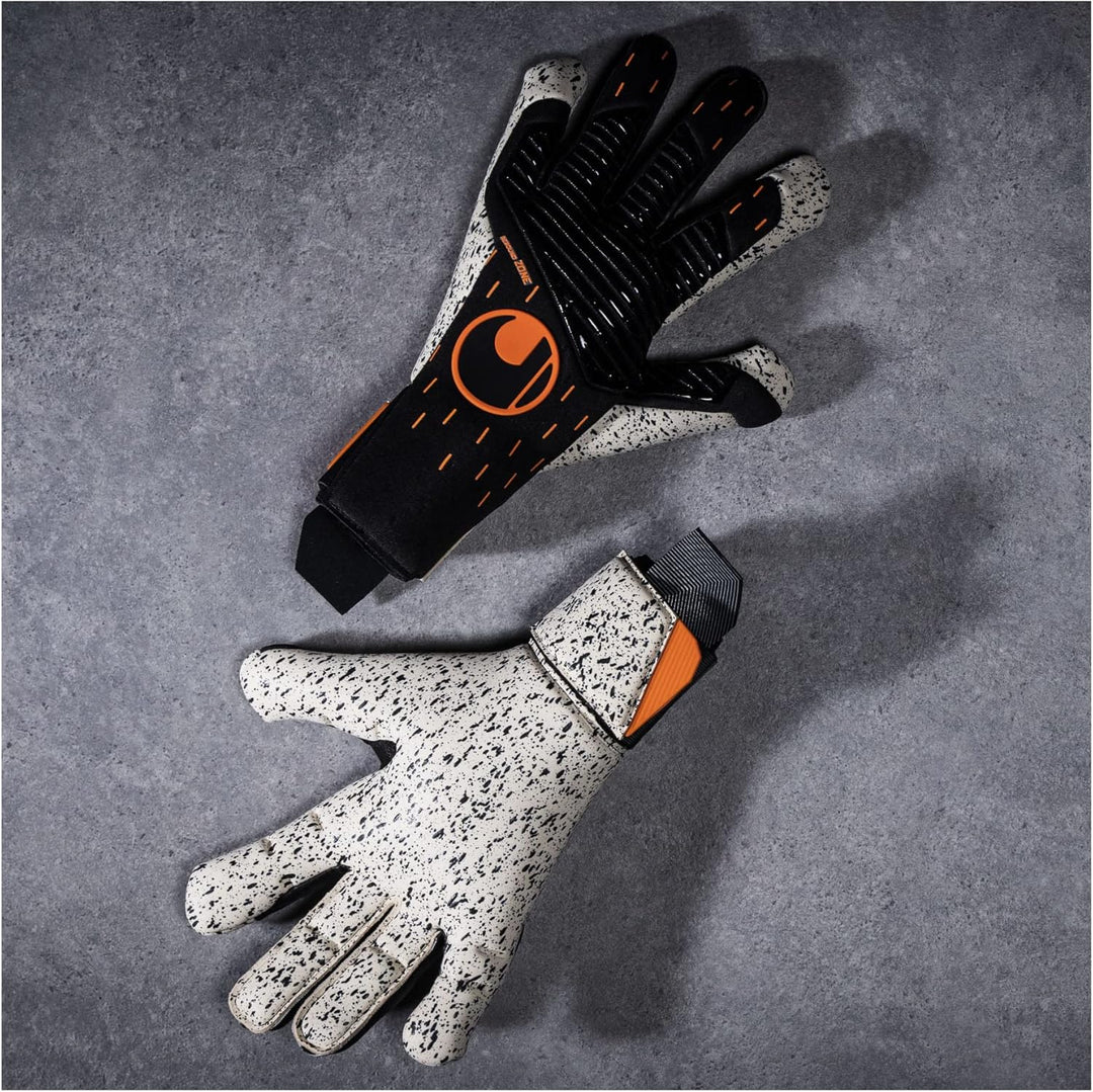 uhlsport Speed Contact Supergrip+ Torwarthandschuhe 8.5 schwarzweissorange, 8.5 schwarzweissorange