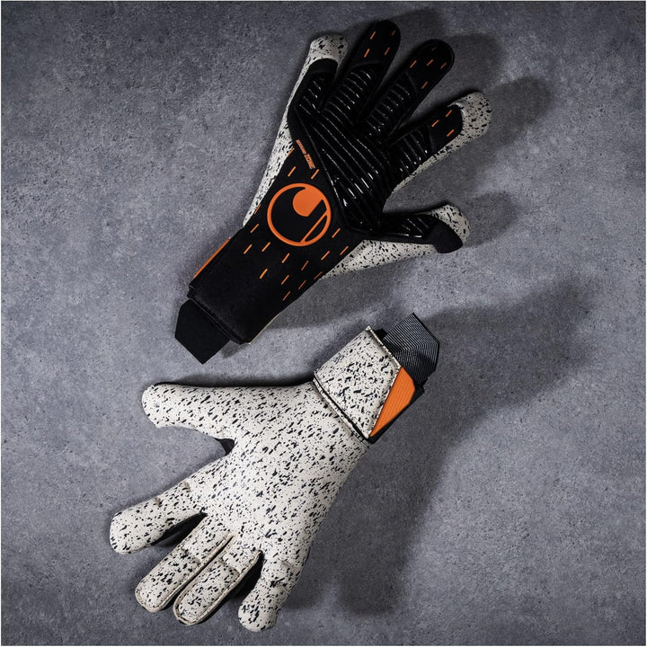 uhlsport Speed Contact Supergrip+ Torwarthandschuhe 8.5 schwarzweissorange, 8.5 schwarzweissorange