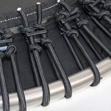 Ersatz Gummiseile- Zubehör für Jumpsport Fitnesstrampolin- Minitrampolin Set (30 STK) Variabel einst