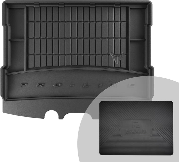 FROGUM ProLine 3D Gummimatte Exklusive Auto Kofferraummatte Kofferraumwanne für Ford Tourneo Courier
