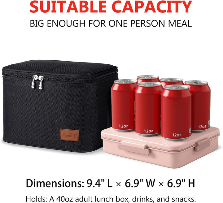 Kühltasche Klein Lunchbag Leicht Lunch Tasche Faltbar Isoliertasche zur Arbeit Schule Wasserdicht Kü