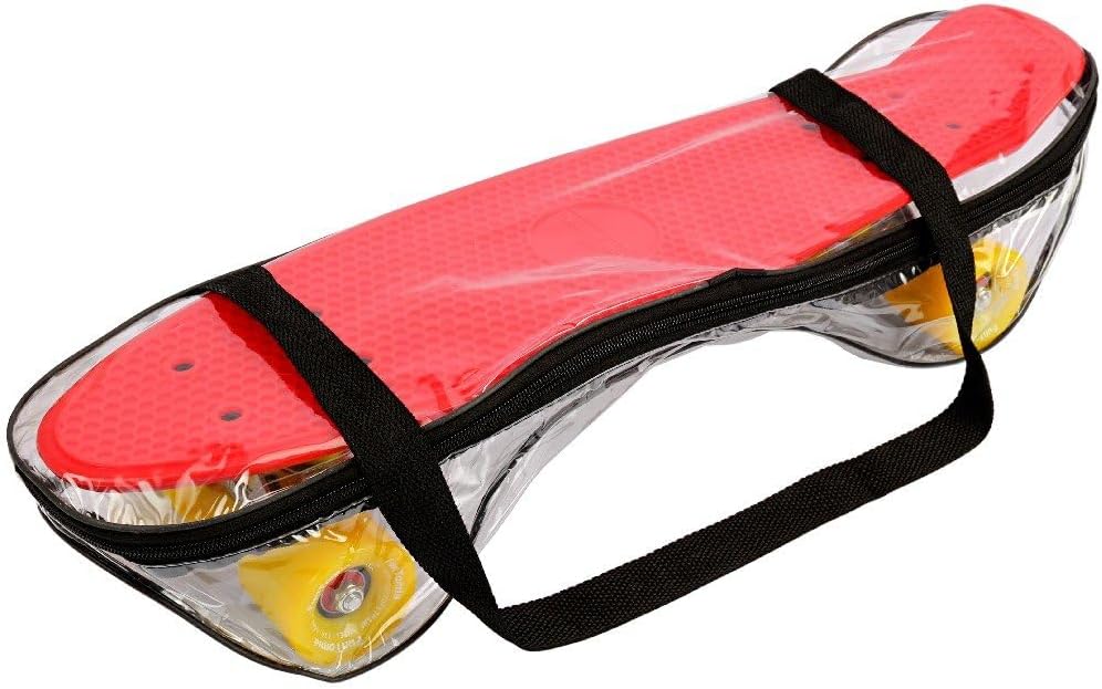 FunTomia Skateboard 57cm Mini-Cruiser Board mit T-Tool, ABEC-9 Kugellager, LED Rollen, Kinder Anfäng