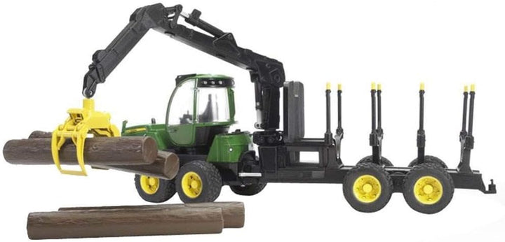 bruder 02133 John Deere 1210E Rückezug Plus Zubehör