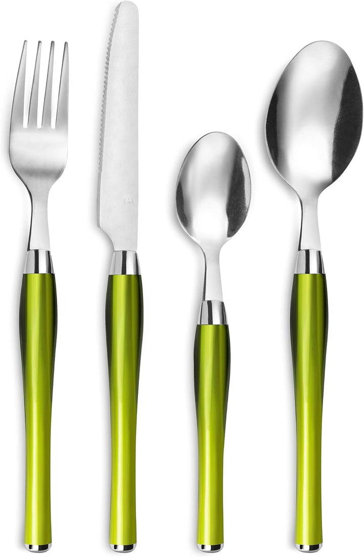 Amefa 222GSZW00C40 Besteckset Purity 24-teilig für 6 Personen Grün, Grün
