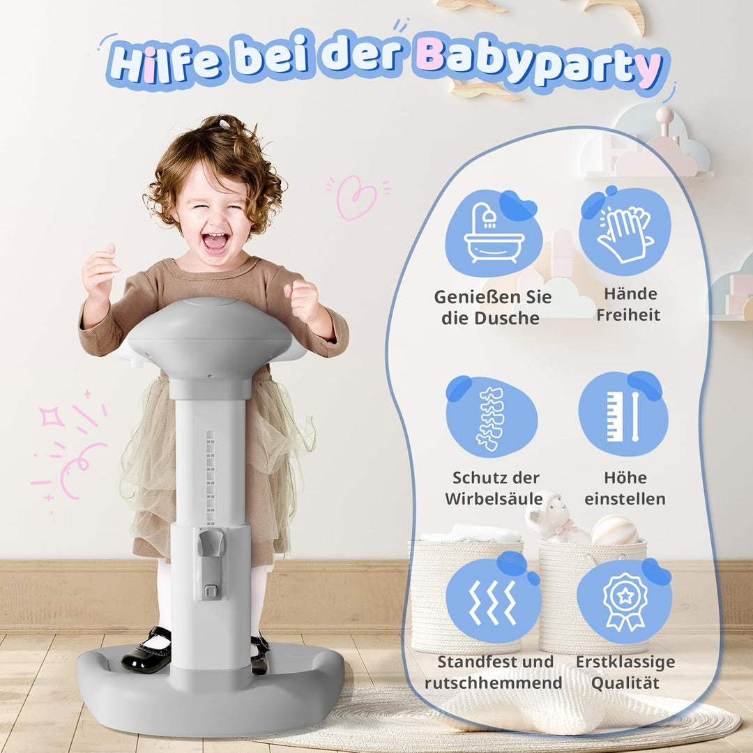 COOSEYA® Baby Dusche Ständer – Einstellbarer Baby Shower Stand Support mit AntiRutsch-Basis, Duschst