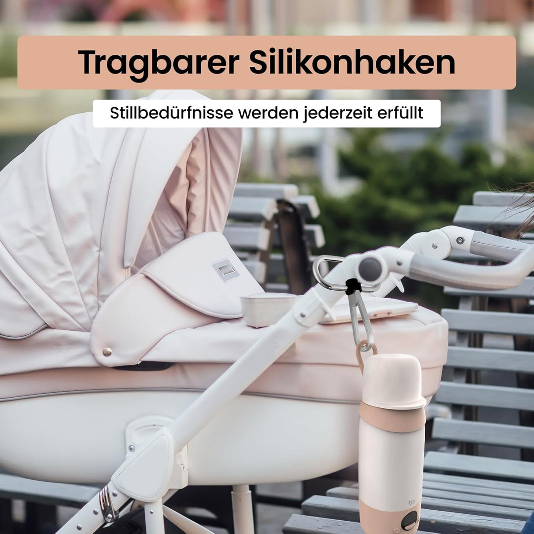 Tragbarer Flaschenwärmer Baby Unterwegs mit 500ml Grosse Kapazität, Schnelle Erwärmung, USB-C & 36 W