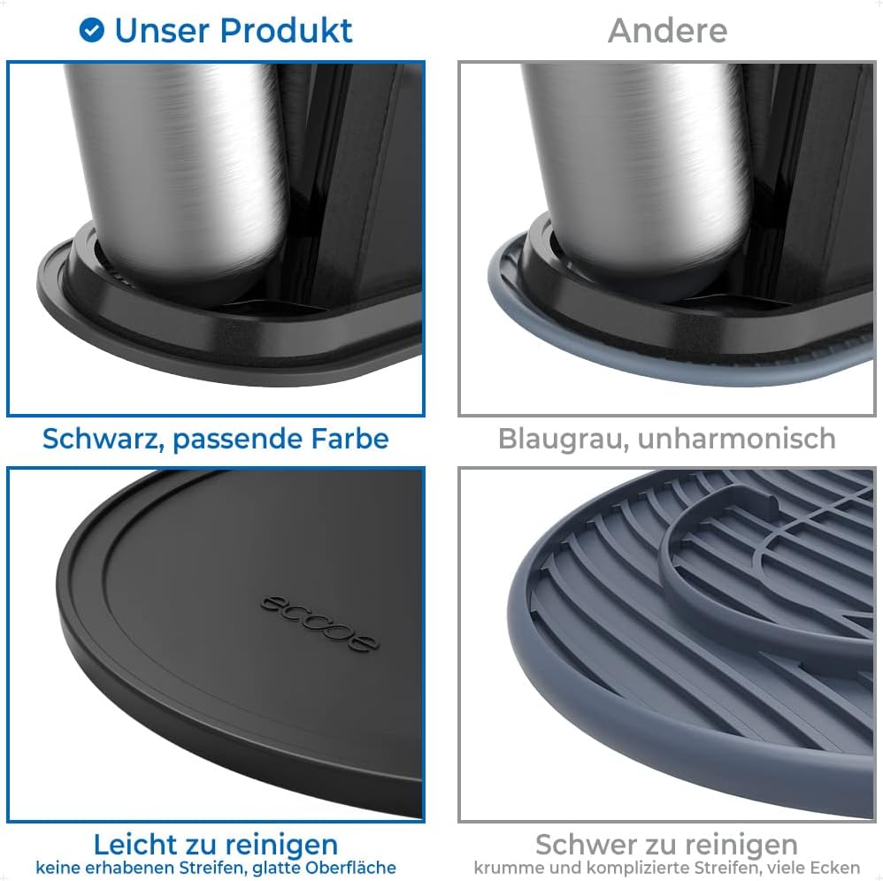 ecooe Silikon Abtropfmatte NUR für SodaStream Crystal 2.0 Trockenmatte Unterlage Abtropfschale Zube