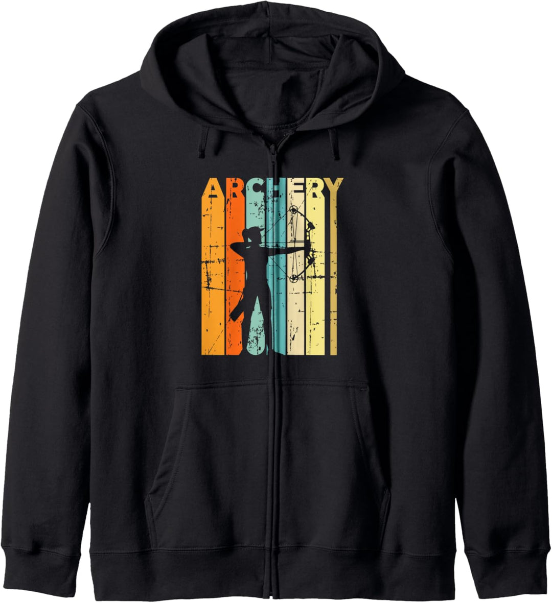 Retro Bogenschiessen Zubehör Vintage Bogenschiessen Kapuzenjacke